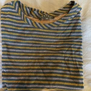 Comrags, asymmetrical sleeve t-shirt, viscose/nylon/elastic, made in Toronto